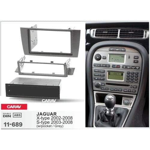 CARAV 11-689 stereo install dash kit car dash installation kit radio dash installation kit for JAGUAR X-type 2002-2008, S-type