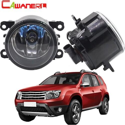 Cawanerl 2 X H11 100W Car Halogen Bulb Fog Light Daytime Running Lamp DRL For Renault Duster Closed Off-Road Vehicle 2012-2015