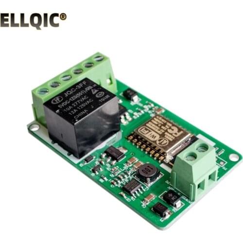 ESP8266 Relay Module 10A 220V Network Relay WIFI Module Input DC 7V~30V 4 Layers Board TVS Input Automatic Protection