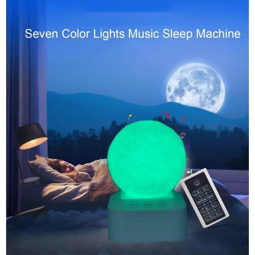Baby Sleep Meter Therapy White Noise Machine With Night Light Timed Shutdown Sleep Sound Machine For Sleeping & Relaxation