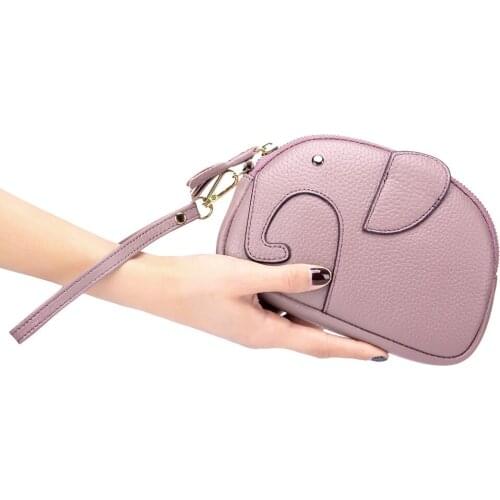 New Women Genuine Leather Day Clutches Female Cowhide Wallets Ladies Large Capacity Clutch ID Card Holders Phone Bag Coin Purses