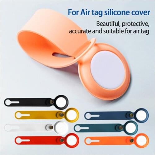 Mini Round Protective Sleeve Is Suitable For Apple Anti-lost Device Airtags Tracker Protective Shell Soft Silicone Hand Strap