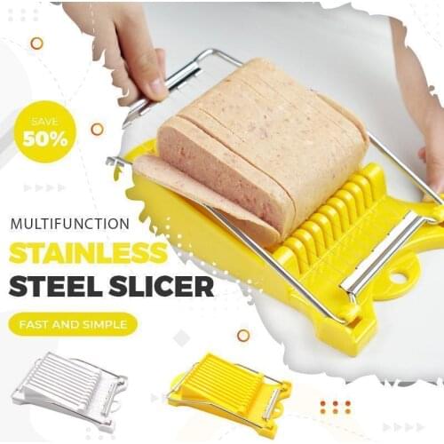 Food Slicer Cooking Tools Kitchen Accessories Stainless Steel Fruit and Vegetable Slicer Cutter Banana Strawberry Meat Slicer