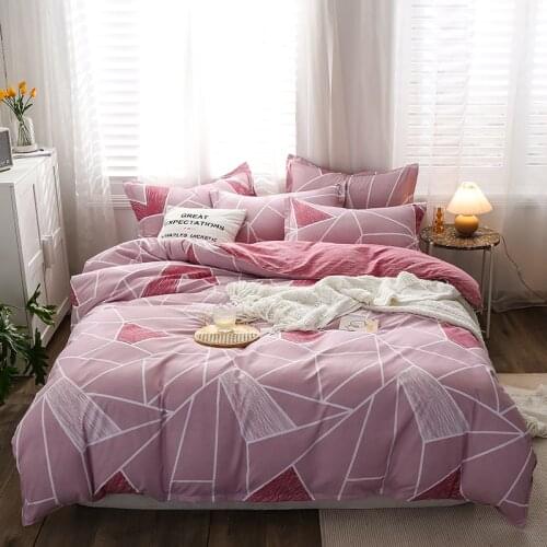 Lrregular Grid Pattern Duvet Cover 210x240 Pillowcase 3Pcs,200x220 Quilt Cover Bed Cover,Nordic Style Bedding Set Blanket Cover