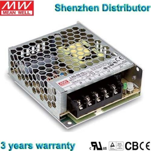 MEAN WELL LRS-50-12 power supply, 50W, 3 years warranty, 100% original from MEAN WELL company, authorized Shenzhen distributor