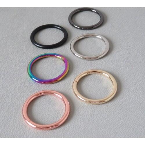 1Pcs 32mm Metal O Circle Ring Buckle For Bag Dog Pet Martingale Collar Harness Accessories Belt Loop Hardware Garment Clasp