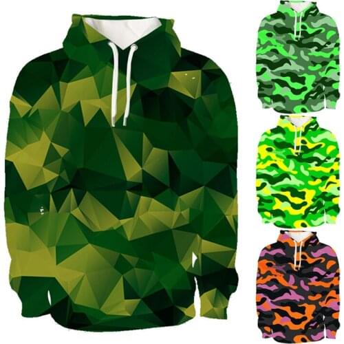 Camouflage Hoodies Men 2021 New Fashion Sweatshirt Male Camo Hoody Hip Autumn Winter Military Hoodie Plus Size Outdoor Sweatwear