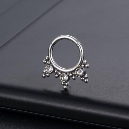 2021 New Multifunctional Stainless Steel Nose Ring Earrings Punk Style Personalized Creative Design Mens and Womens Fashion