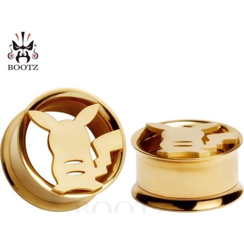 KUBOOZ Stainless Steel Screw Ear Gauges Plugs Tunnels Body Jewelry Earrings Piercing Fashion Earrings Gift Expander 10PCS/Lot