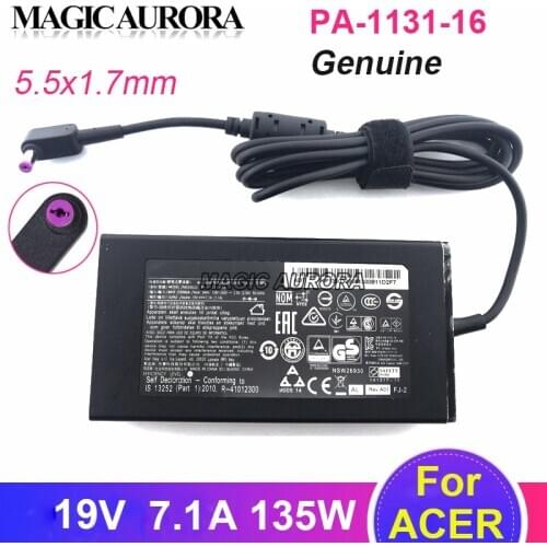 Original 135W PA-1131-16 19V 7.1A AC Adapter Laptop Charger For ACER ASPIRE 7 V15 V17 NITRO VN7 Series Notebook ADP-135KB T