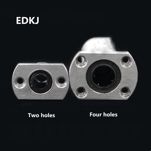 1pcs LMH6UU LMH6/8/10/12/16/20/25/30UU Straight oval flange bearings flange linear bearing for CNC 3D printer linear Rod