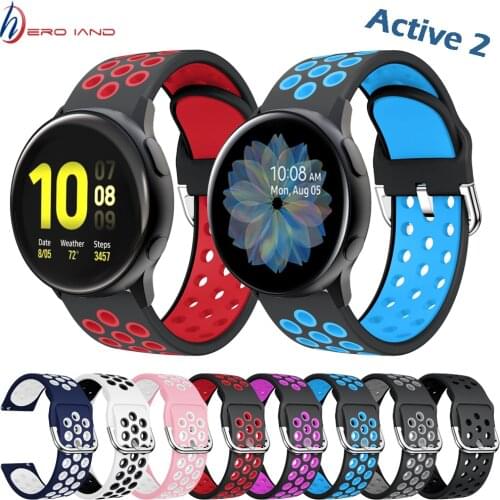 20/22mm band For Samsung Galaxy watch active 2 46mm 42mm gear S3 frontier sport S2 huawei watch GT 2 Strap 22mm watch Bracelet