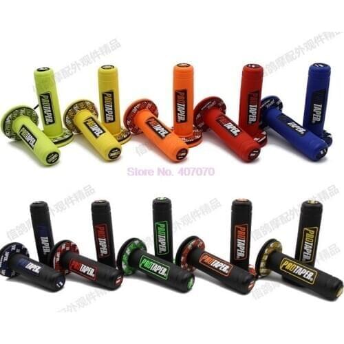 By DHL or Fedex 100pair Handle Grip taper Motorcycle Protaper Dirt Pit Bike Motocross Handlebar Rubber Hand Grips Brake