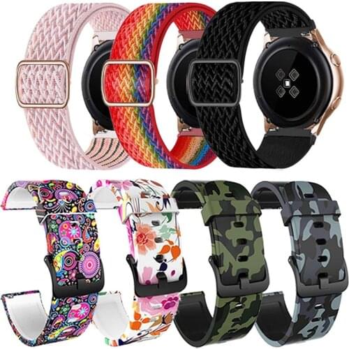 Bracelet For Ticwatch 2/E Smart Watch Strap Replacement Wristband Nylon/Camouflage Silicone Watchband 20mm Watch Band