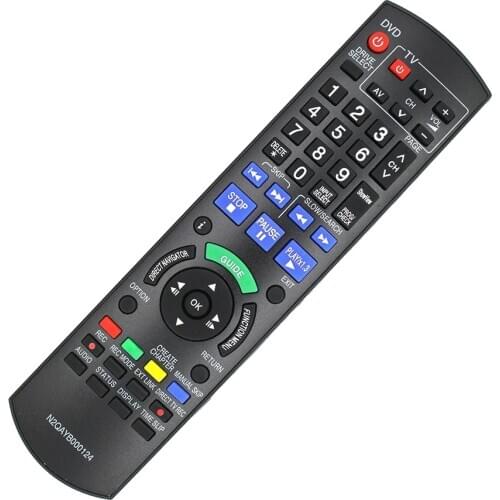 Replacement Remote Control for Panasonic N2QAYB000124 DVD Recorder Remote