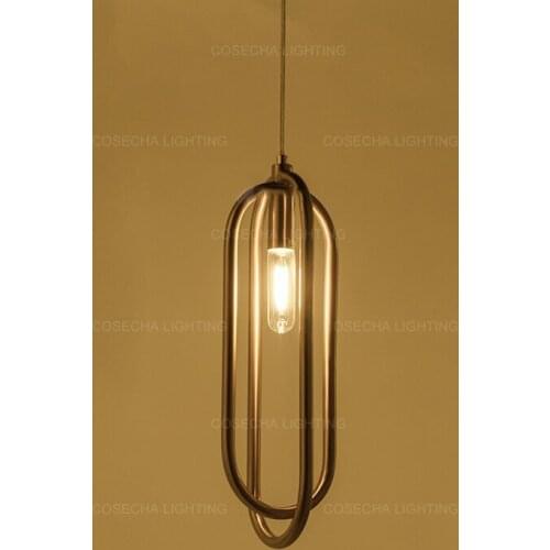 Modern gold pendant lamps small single 1 light for bar villa hotel bedside suspension kitchen light loft nordic pendant lighting