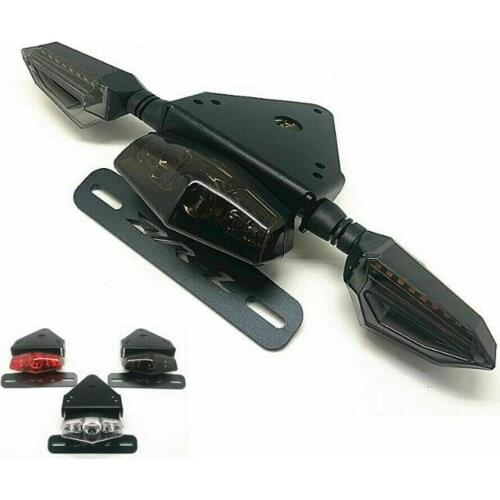 LED License Plate Holder Brake Tail Lights Turn Signal For Suzuki DR-Z 400S/SM