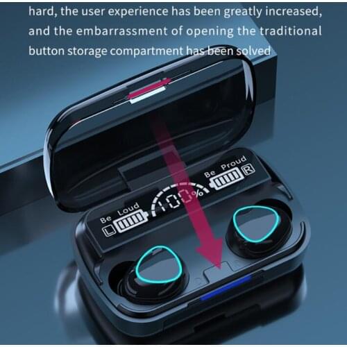 20pcs M10 LED Display Bluetooth Wireless Headphones TWS Earbuds vs f9 b10 b11 for universal smart phone factory outlet
