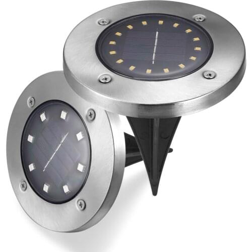 4pcs Solar Underground Light Waterproof Garden Path Street Lights With 4/8/12/16 LED Lamp for Home Yard Driveway Lawn Road