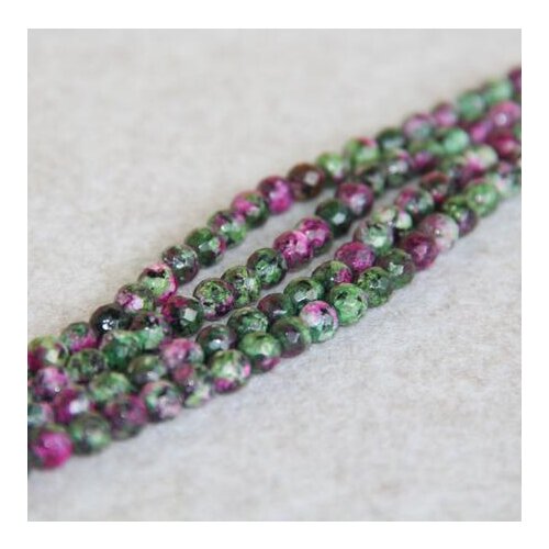 6mm facetté nouveau vert rouge zoexquis pierres rondes perles en vrac calcédoine bijoux faisant la conception en gros