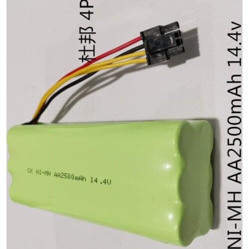 14.4V Ni-MH AA Rechargeable battery Pack 2500MAH for Ecovacs Deebot Deepoo X600 ZN605 ZN606 ZN609 Midea Redmond Vacuum Cleaner