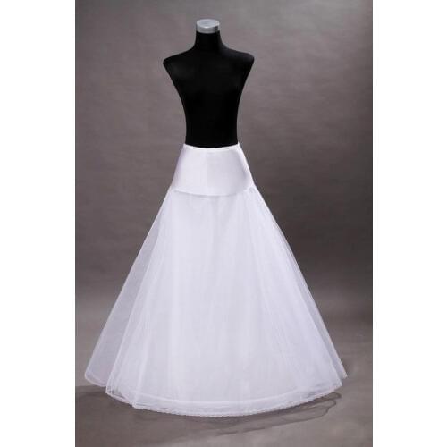 2017 White Wedding Dress Bridal 1 Hoop A-Line Petticoat Underskirt Crinoline