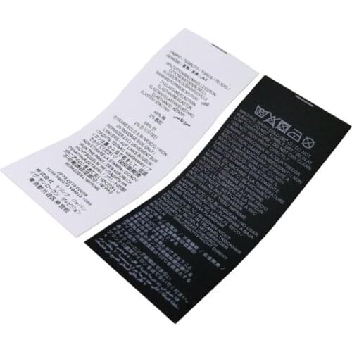 Free Shipping 500Pcs/Lot Custom Own Logo Clothing Woven Labels for Shoes sewing name Label with Printed Care Label Tags