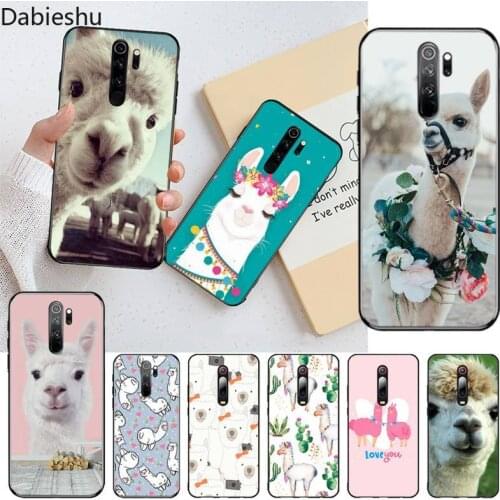 Cute lamas Alpaca animals Shell Phone Case for Redmi Note 9 8 8T 8A 7 6 6A Go Pro Max Redmi 9 K20 K30