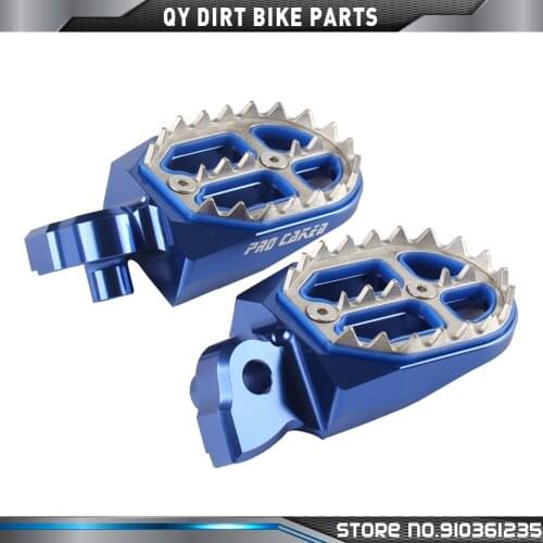 CNC Billet MX Foot Pegs Rests Pedals For YZ YZF WRF YZ85 125 250 YZ250F YZ450F WR250F WR450F MX Motocross Enduro Supermoto