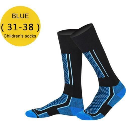 Children Kids Winter Thermal Ski Socks Thicken Cotton Warm Socks Snowboarding Skiing Hiking Stocking Cycling Socks Leg Warmer