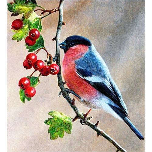 DPF DIY Magic Cube Cross Stitch art craft bird red fruits lion Diamond Embroidery 5D full Round Diamond Painting Mosaic Decor