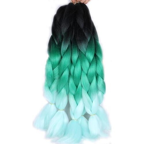 Jumbo Braiding Hair Extensions Kanekalon Braiding Hair 24 Inch Ombre Multiple Tone Colored Synthetic Hair for Black Friday