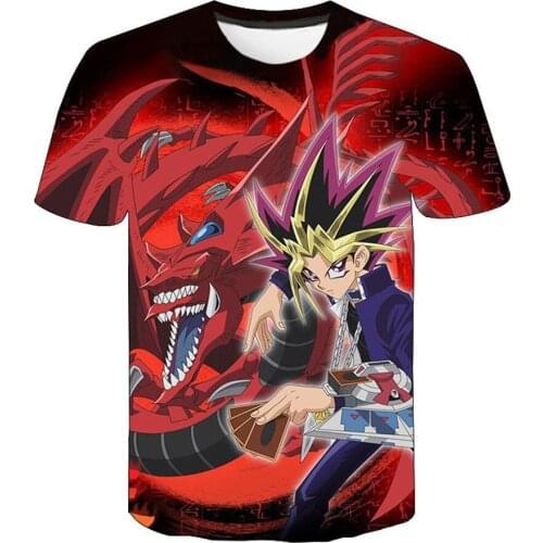 Hot Sale Anime Yu Gi Oh 3D Printed T-Shirt Unisex Fashion Casual Harajuku Round-neck Short Sleeve Streetwear Oversized Top Tees