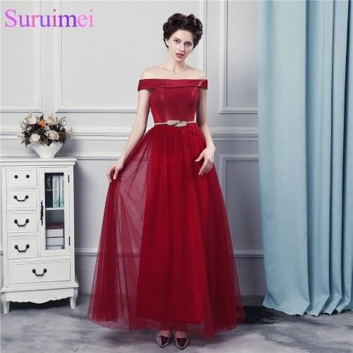 Wine Red Long Prom Dresses with Sashes Decoration Off The Shoulder Strapless Corset Prom Gown