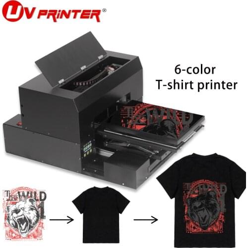 Multi-function A3 DTG DTF with flat and cylindrical all-in-one printer for colorful printing on T-shirt/denim/canvas/jacket