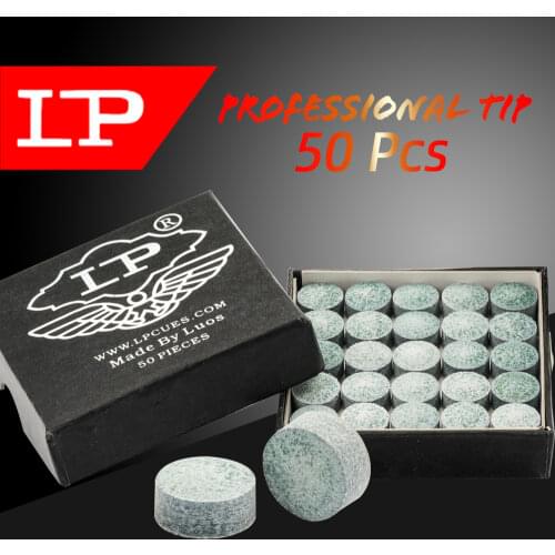 Original LP Snooker Cue Tip 10mm 50 Tips a Box Snooke Stick Kit High Quality Leather Billiard Accessories Cheap Price