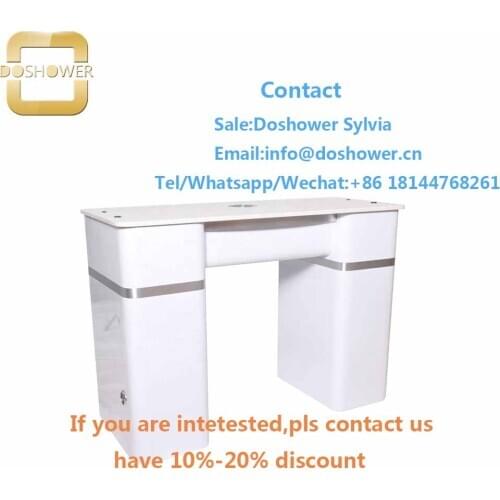 Nail salon furniture set with nail polish acrylic display rack for single manicure table