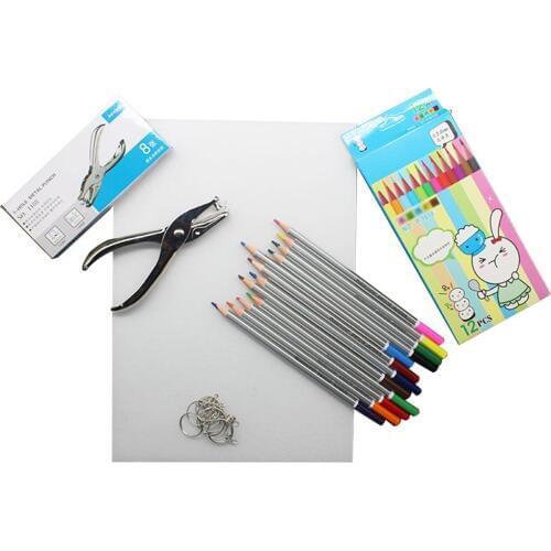 Heat Shrink Sheet Kit Shrinky Art Film Set Include Shrinky Art Paper With Other Accessories For Kids Children DIY Supplies
