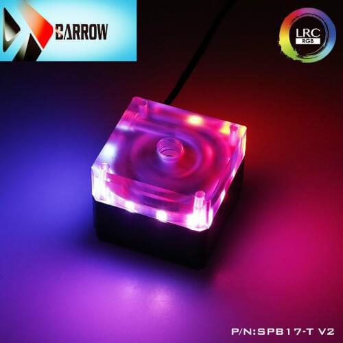 Barrow 17w PWM DDC pump, through hole, CRZF-SDB, LLO11-SDB waterway pump professional use, 960L / H, SPB17-T V2 water cooling