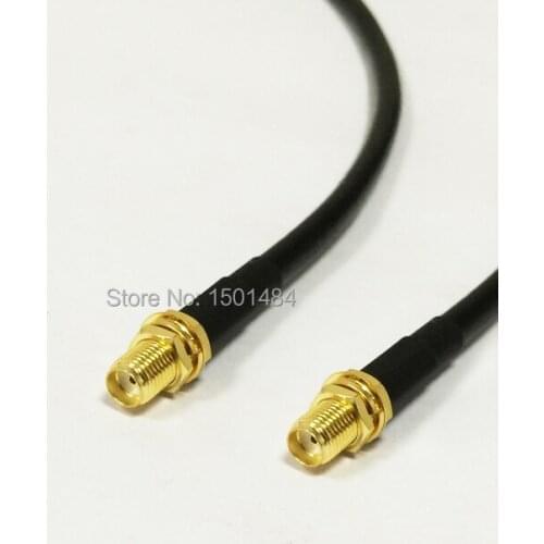 New SMA Female Jack Connector Switch SMA Female Jack Convertor RG58 Wholesale Fast Ship 50CM 20"Adapter