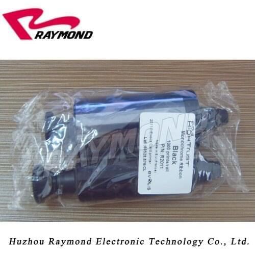 Original Evolis R2011 black ribbon,genuine evolis pebble 4 / dualys 3 ID card printer monochrome ribbons