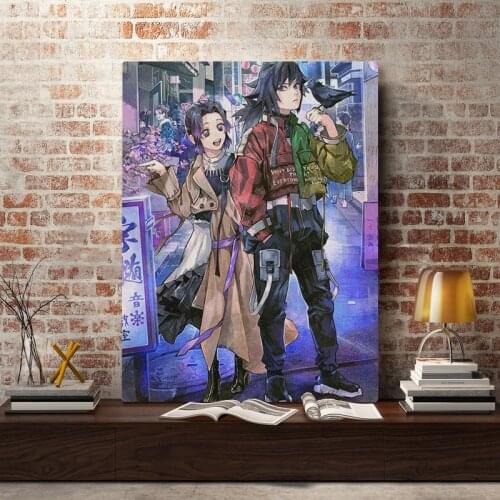 Giyu Tomioka Kimetsu no Yaiba Poster Painting Wall Art Canvas For Living Room Home Bedroom Study Room Art Decoration Prints