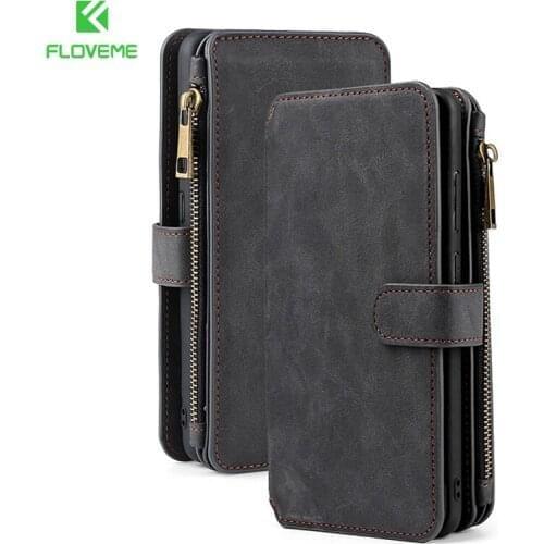 Shockproof Zipper Cash Wallet Case For Samsung S20 Ultra S8/S9/S10 Plus 5G S10E Note 8 9 10 A51 A71 A10 A30 A40 A50 A70 Case
