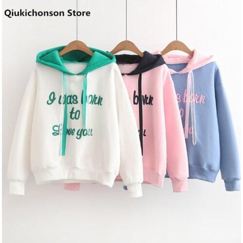 Женские толстовки с надписями Qiukichonson China At AliExpress