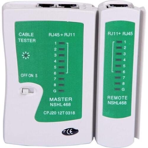 Network Lan Cable Tester Test Rj45 Rj-11 Cat5 Utp Ethernet Tool Cat5 6 E Rj11 8P Portable Network Cable Tester