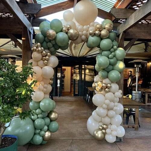 10/20/30pcs 10inch green latex balloons for jungle party wedding decoration baby shower green balloon Helium balloon Arch Globos