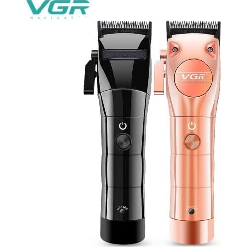 VGR Electric Hair Trimmer Metal Washable Rechargeable Hair Clipper Oil Head Hair Machine Fast Charge Hair Machine