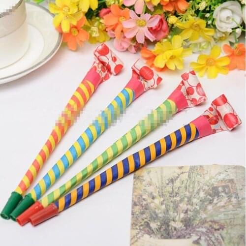 Funny Long Blowouts Thread Blow Out Whistles Noise Maker Kids Gift Toys Birthday Party Favors Cheering Props Halloween