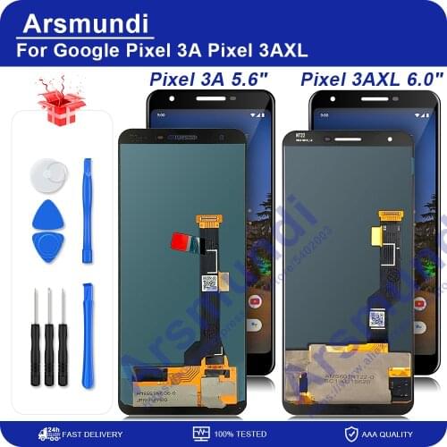 OLED For Google Pixel 3A LCD Display Touch Digitizer Screen For Google Pixel 3AXL OLED Replacement No Dead pixel