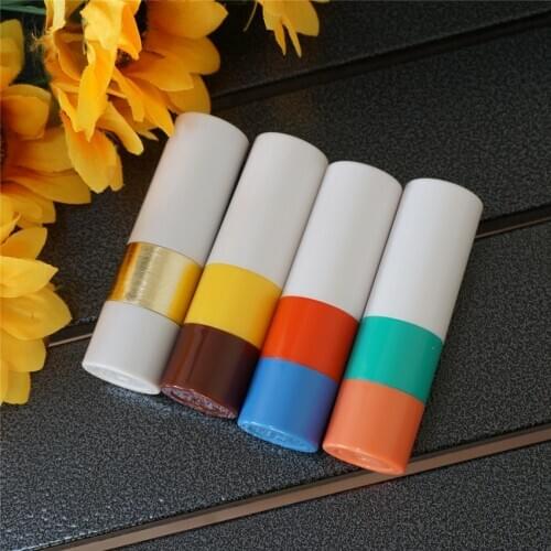1/2/5pcs 12.1mm empty tube lip balm containers Empty Makeup lipstick tube Round color with accentuating iron lipstick tube